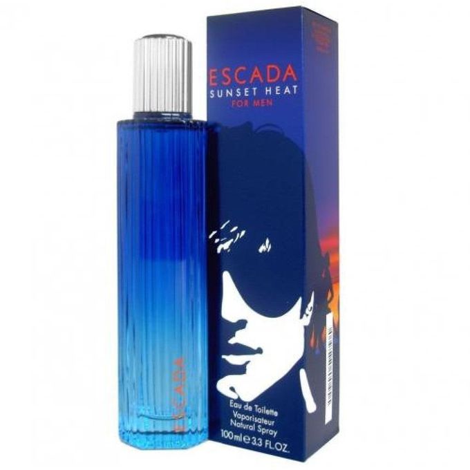 Sunset Heat for Men Escada for men - edt - 100ml - اسخدام رشات - damaged