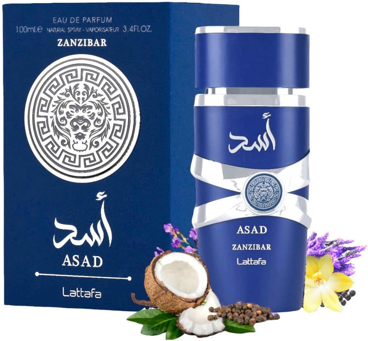Asad Zanzibar Lattafa Perfumes for men - edp - 100ml