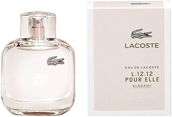 Lacoste L.12.12 Pour Elle Elegant Lacoste Fragrances for women - edt - 90ml - damaged - استخدام رشات