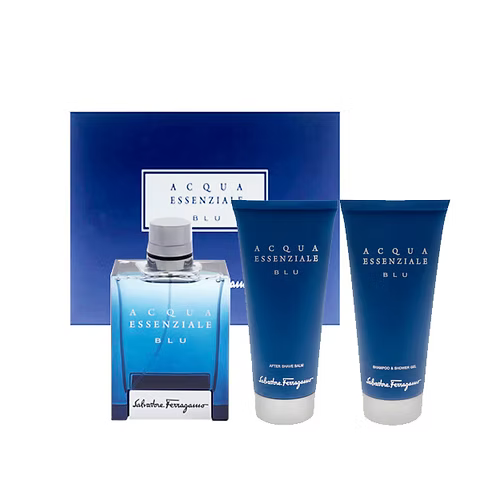 SALVATORE FERRAGAMO ACQUA ESSENZIALE BLU (M) SET - 3p