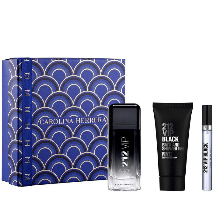 212 VIP Black Carolina Herrera for men-3pcs-set (8200810430660)
