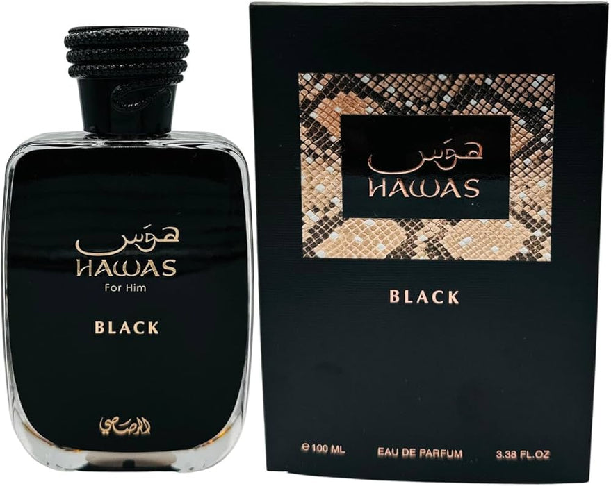 Hawas Black Rasasi for men-edp-100ml (8202277191876)